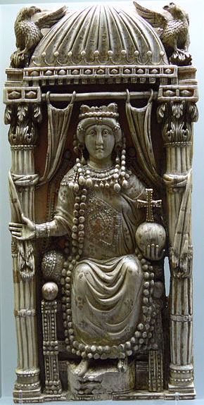 Ariadne, Byzantine Empress, ca. 500, Kunsthistorisches Museum, Wien, Antikensammlung, X 39     